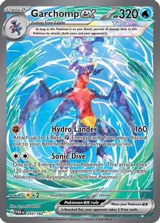 POKEMON TCG - Garchomp ex 245/182 SV04 Paradox Rift - Special Illustration Rare