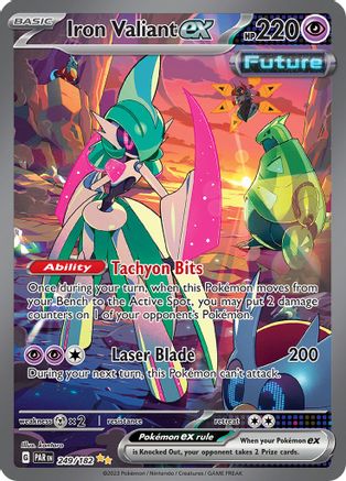 POKEMON TCG - Iron Valiant ex 249/182 SV04 Paradox Rift - Special Illustration Rare