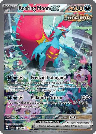 POKEMON TCG - Roaring Moon ex 251/182 SV04 Paradox Rift - Special Illustration Rare