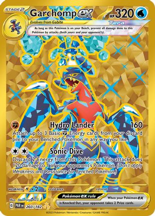 POKEMON TCG - Garchomp ex 260/182 SV04 Paradox Rift - Hyper Rare