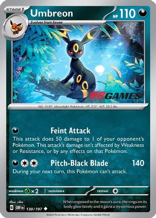 POKEMON TCG - Umbreon 130/197 Miscellaneous Cards & Products - Promo