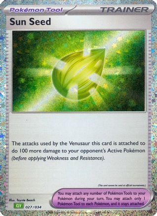 POKEMON TCG - Sun Seed 027/034 Trading Card Game Classic - Classic Collection