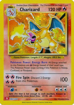 POKEMON TCG - Charizard 003/034 Trading Card Game Classic - Classic Collection