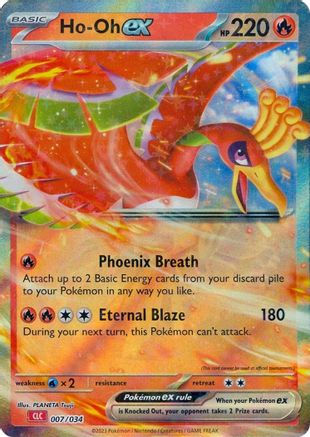 POKEMON TCG - Ho-oh ex 007/034 Trading Card Game Classic - Classic Collection