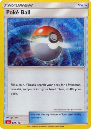 POKEMON TCG - Poke Ball (CLC) 021/034 Trading Card Game Classic - Classic Collection