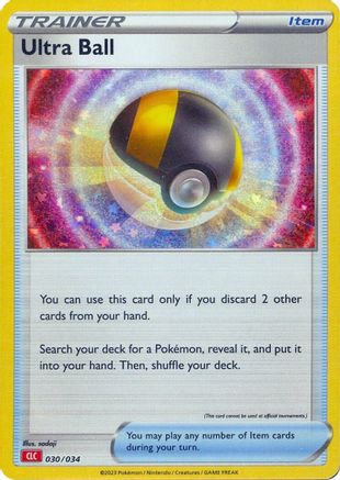 POKEMON TCG - Ultra Ball (CLC) 030/034 Trading Card Game Classic - Classic Collection