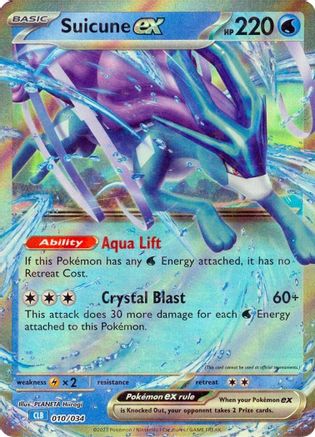 POKEMON TCG - Suicune ex 010/034 Trading Card Game Classic - Classic Collection