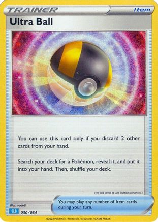 POKEMON TCG - Ultra Ball (CLB) 030/034 Trading Card Game Classic - Classic Collection