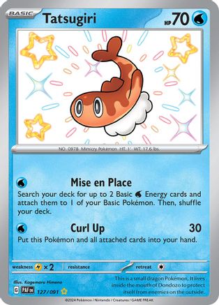 POKEMON TCG - Tatsugiri 127/091 SV Paldean Fates - Shiny Rare