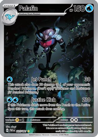 POKEMON TCG - Palafin 225/091 SV Paldean Fates - Illustration Rare