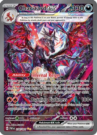 POKEMON TCG - Charizard ex 234/091 SV Paldean Fates - Special Illustration Rare