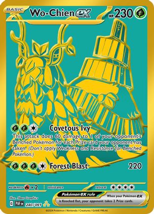 POKEMON TCG - Wo-Chien ex 240/091 SV Paldean Fates - Hyper Rare