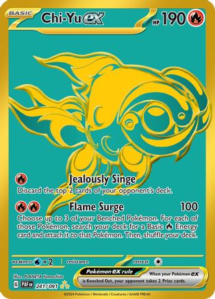 POKEMON TCG - Chi-Yu ex 241/091 SV Paldean Fates - Hyper Rare