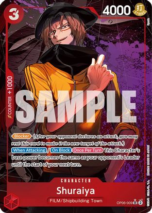ONE PIECE TCG - Shuraiya (Alternate Art) OP06-009 Wings of the Captain - Super Rare