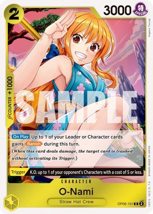 ONE PIECE TCG - O-Nami OP06-101 Wings of the Captain - Rare