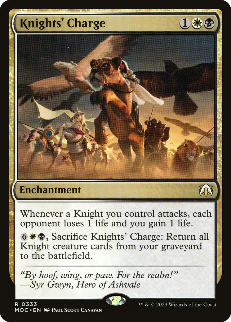 MAGIC: THE GATHERING - Knights' Charge (MOC-333) - March of the Machine Commander