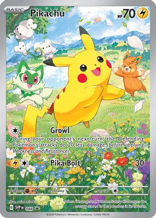POKEMON TCG - Pikachu 088 SV Scarlet & Violet Promo Cards - Promo