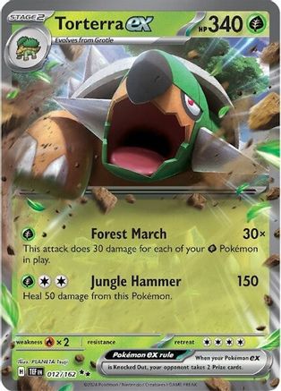POKEMON TCG - Torterra ex 012/162 SV05 Temporal Forces - Double Rare