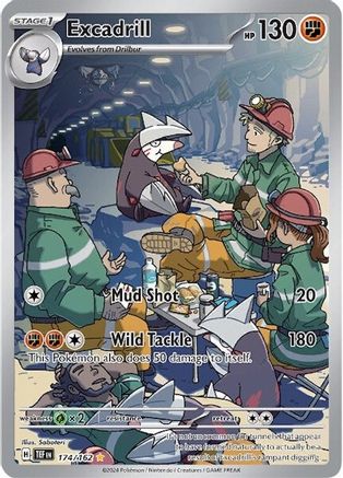 POKEMON TCG - Excadrill 174/162 SV05 Temporal Forces - Illustration Rare