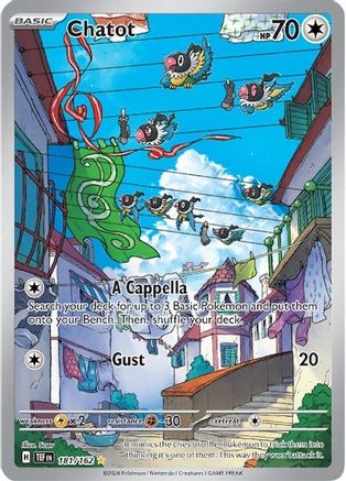 POKEMON TCG - Chatot 181/162 SV05 Temporal Forces - Illustration Rare