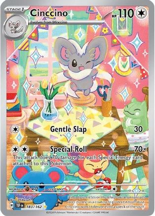POKEMON TCG - Cinccino 183/162 SV05 Temporal Forces - Illustration Rare