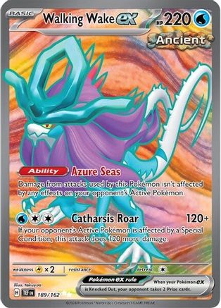 POKEMON TCG - Walking Wake ex 189/162 SV05 Temporal Forces - Ultra Rare