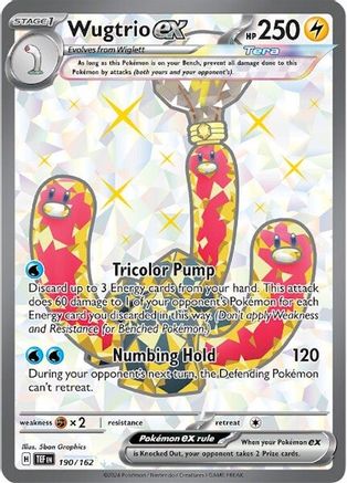 POKEMON TCG - Wugtrio ex 190/162 SV05 Temporal Forces - Ultra Rare