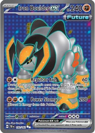 POKEMON TCG - Iron Boulder ex 192/162 SV05 Temporal Forces - Ultra Rare