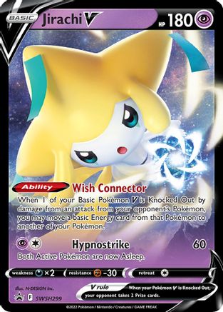 POKEMON TCG - Jirachi V - 299 SWSH299 SWSH Sword & Shield Promo Cards - Promo