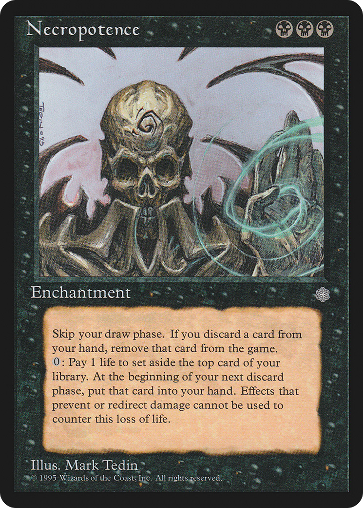 MAGIC: THE GATHERING - Necropotence (ICE-042) - Ice Age