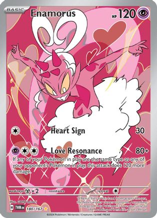 POKEMON TCG - Enamorus 180/167 SV06 Twilight Masquerade - Illustration Rare
