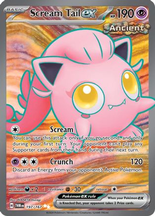 POKEMON TCG - Scream Tail ex 197/167 SV06 Twilight Masquerade - Ultra Rare