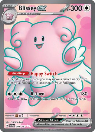 POKEMON TCG - Blissey ex 201/167 SV06 Twilight Masquerade - Ultra Rare