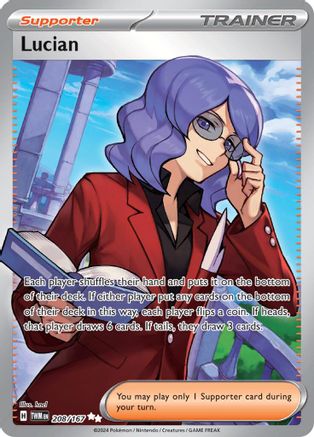POKEMON TCG - Lucian 208/167 SV06 Twilight Masquerade - Ultra Rare