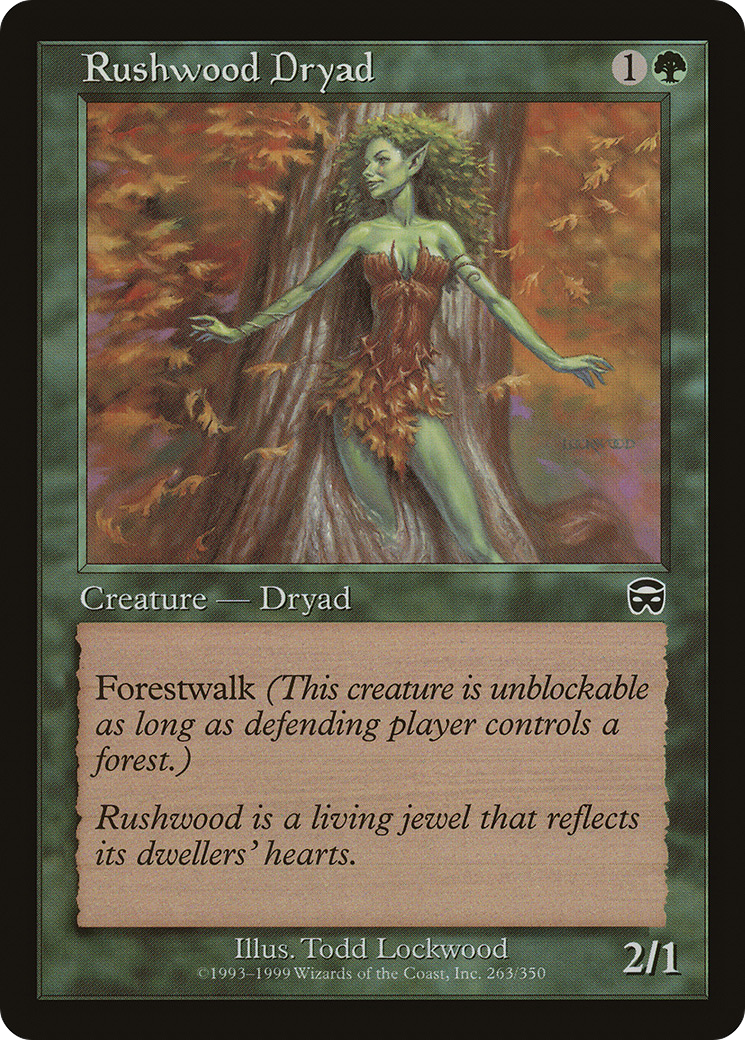 MAGIC: THE GATHERING - Rushwood Dryad (MMQ-263) - Mercadian Masques