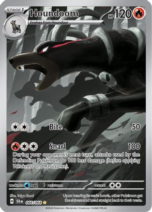 POKEMON TCG - Houndoom 066/064 SV Shrouded Fable - Illustration Rare