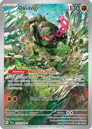 POKEMON TCG - Okidogi 074/064 SV Shrouded Fable - Illustration Rare