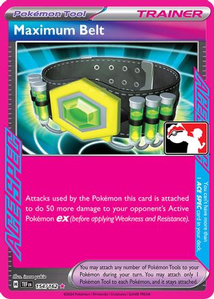 POKEMON TCG - Maximum Belt 154 Prize Pack Series Cards - ACE SPEC Rare