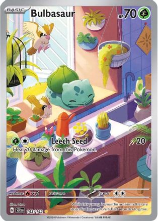 POKEMON TCG - Bulbasaur 143/142 SV07 Stellar Crown - Illustration Rare