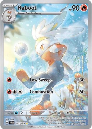 POKEMON TCG - Raboot 147/142 SV07 Stellar Crown - Illustration Rare
