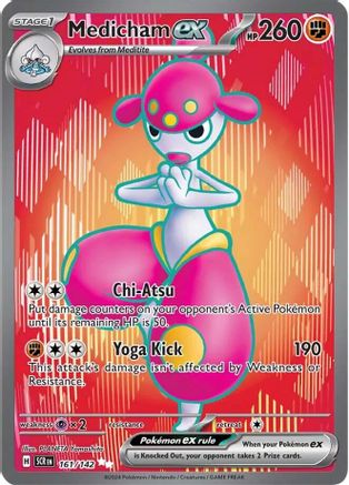 POKEMON TCG - Medicham ex 161/142 SV07 Stellar Crown - Ultra Rare