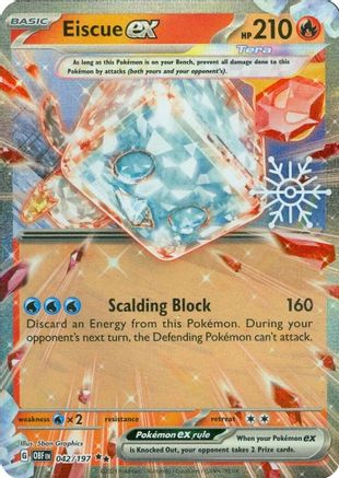 POKEMON TCG - Eiscue ex (Holiday Calendar) 042/197 Miscellaneous Cards & Products - Double Rare