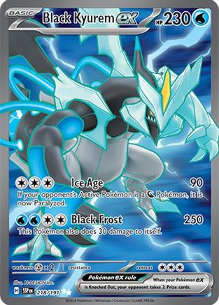 POKEMON TCG - Black Kyurem ex 218/191 SV08 Surging Sparks - Ultra Rare
