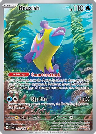 POKEMON TCG - Bruxish 200/191 SV08 Surging Sparks - Illustration Rare