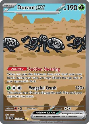 POKEMON TCG - Durant ex 236/191 SV08 Surging Sparks - Special Illustration Rare