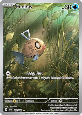 POKEMON TCG - Feebas 198/191 SV08 Surging Sparks - Illustration Rare