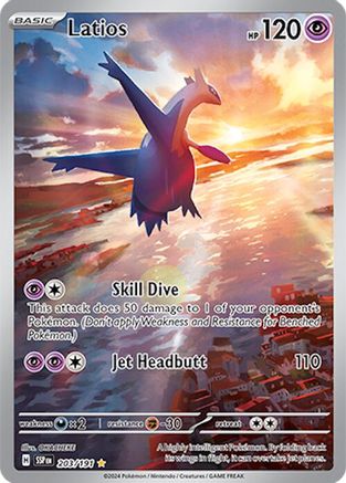 POKEMON TCG - Latios 203/191 SV08 Surging Sparks - Illustration Rare