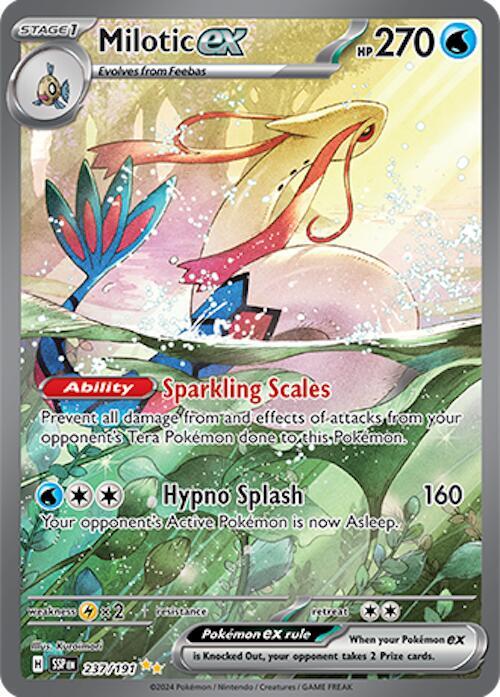 POKEMON TCG - MILOTIC EX 237/191 SURGING SPARKS SPECIAL ILLUSTRATION RARE