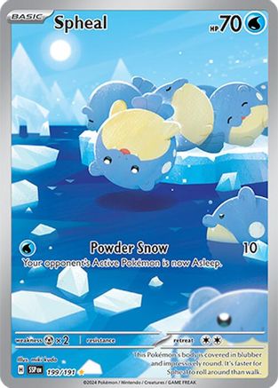 POKEMON TCG - Spheal 199/191 SV08 Surging Sparks - Illustration Rare