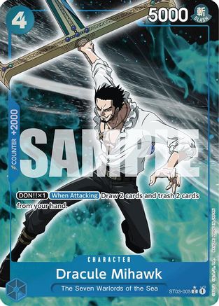 ONE PIECE TCG - Dracule Mihawk (ST03 ST03-005 Premium Booster The Best - Common